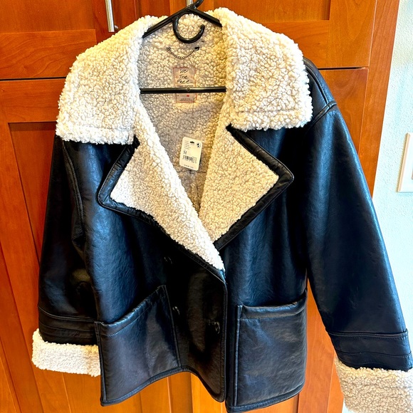 Free People Kaja Vegan Bonded Peacoat - Picture 3 of 16